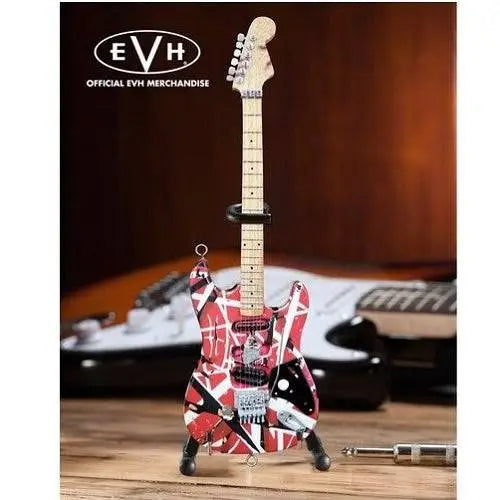 Eddie Van Halen Frankenstein Red & White Mini Guitar Replica Collectible - Action Figure