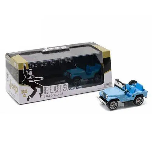 Elvis Presley CJ-5 Sierra Blue Jeep 1:43 Scale Die-Cast Metal Vehicle - Toys & Games