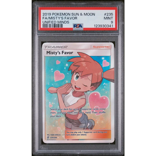 Fa/Misty’S Favor 2019 Pokemon Sun & Moon Unified Minds #235 Unified Minds PSA 9 - Graded Trading Card