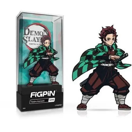FiGPiN Enamel Pin - Demon Slayer - Select Figure(s) - #1210 - Tanjiro Kamado - Toys & Games