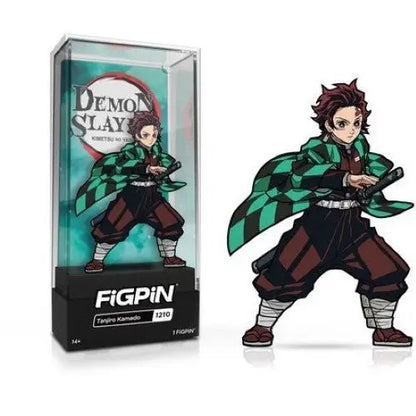FiGPiN Enamel Pin - Demon Slayer - Select Figure(s) - #1210 - Tanjiro Kamado - Toys & Games