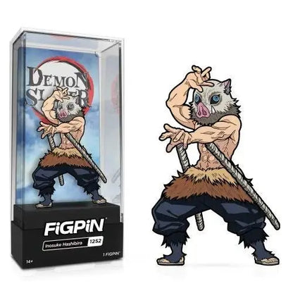 FiGPiN Enamel Pin - Demon Slayer - Select Figure(s) - #1252- Inosuke Hashibira - Toys & Games