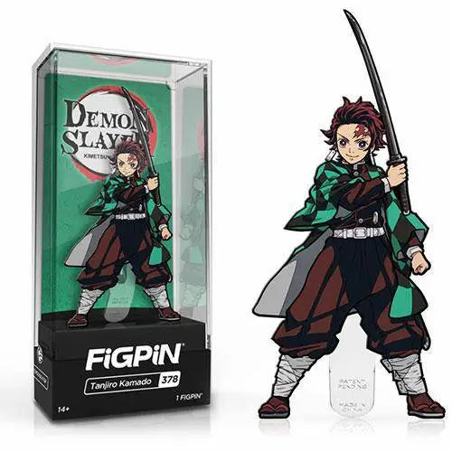 FiGPiN Enamel Pin - Demon Slayer - Select Figure(s) - #378 - Tanjiro Kamado - Toys & Games