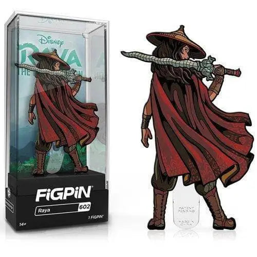 FiGPiN Enamel Pin - Disney Raya and the Last Dragon - Select Figure(s) - #602 - Raya Cloaked - Brooches & Lapel Pins