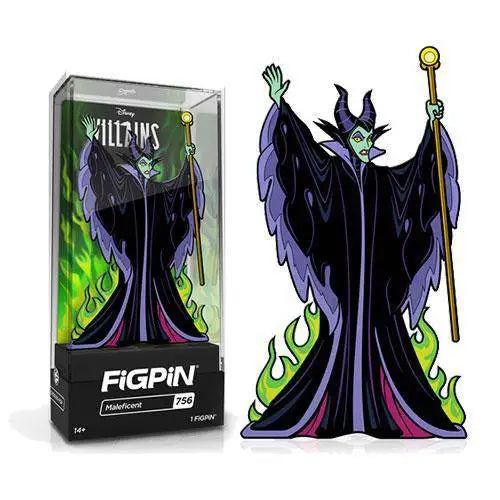 FiGPiN Enamel Pin - Disney Villains - Select Figure(s) - #756 - Maleficent - Brooches & Lapel Pins