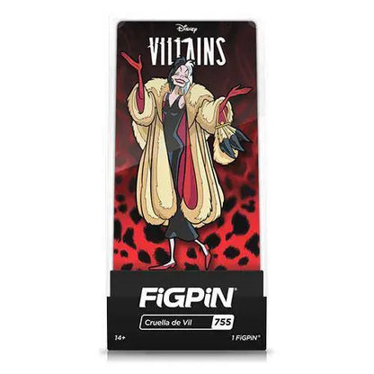 FiGPiN Enamel Pin - Disney Villains - Select Figure(s) - Brooches & Lapel Pins
