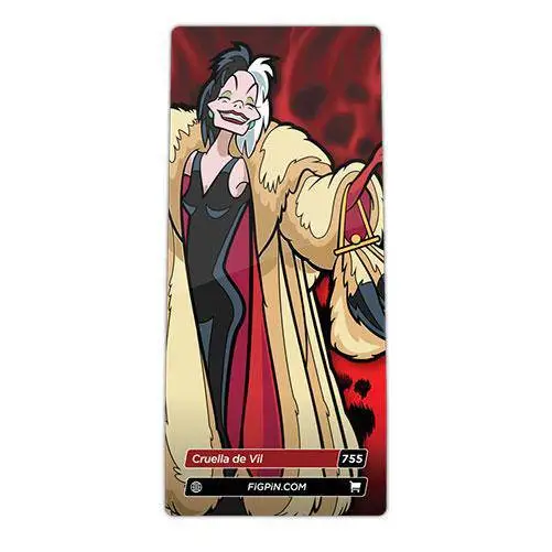 FiGPiN Enamel Pin - Disney Villains - Select Figure(s) - Brooches & Lapel Pins