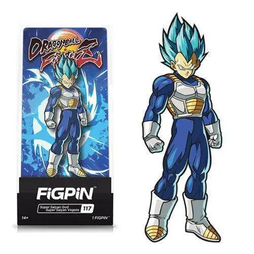 FiGPiN Enamel Pin - Dragon Ball FighterZ - Select Figure(s) - #117 - Super Saiyan God Super Saiyan Vegeta - Toys & Games