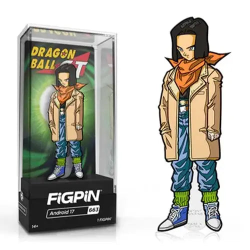 FiGPiN Enamel Pin - Dragon Ball GT - Select Figure(s) - #663 - Android 17 - Limited Edition - Brooches & Lapel Pins