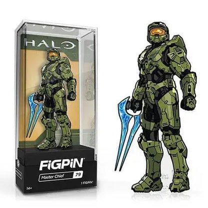 FiGPiN Enamel Pin - Halo - Select Figure(s) - #79 - Master Chief - Brooches & Lapel Pins