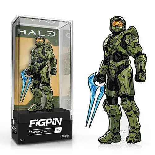 FiGPiN Enamel Pin - Halo - Select Figure(s) - #79 - Master Chief - Brooches & Lapel Pins