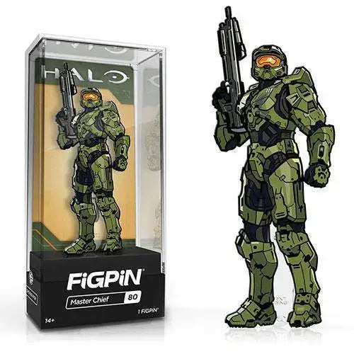 FiGPiN Enamel Pin - Halo - Select Figure(s) - #80 - Master Chief - Limited Edition - Brooches & Lapel Pins