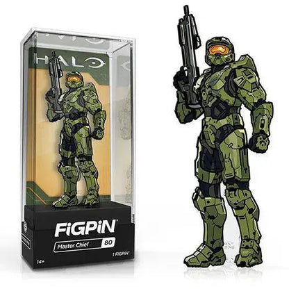 FiGPiN Enamel Pin - Halo - Select Figure(s) - #80 - Master Chief - Limited Edition - Brooches & Lapel Pins