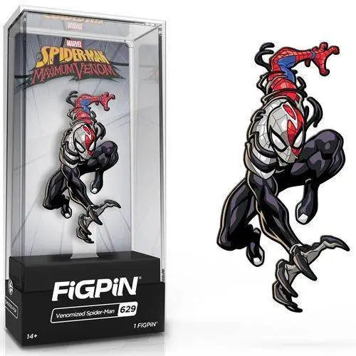 FiGPiN Enamel Pin - Marvel Spider-Man Maximum Venom - Select Figure(s) - #629 - Venomized Spider- Man - Brooches &