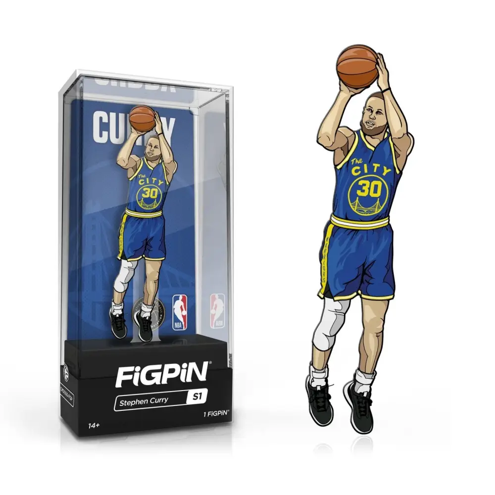 FiGPiN Enamel Pin - NBA - Select Figure(s) - #S1 - Stephen Curry - Toys & Games