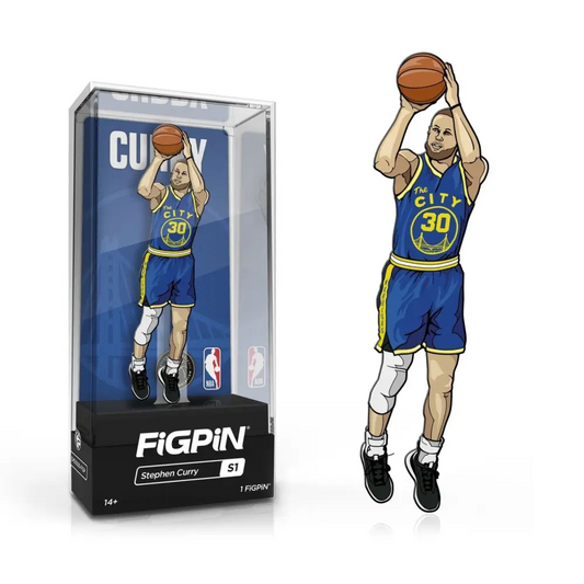 FiGPiN Enamel Pin - NBA - Select Figure(s) - #S1 - Stephen Curry - Toys & Games