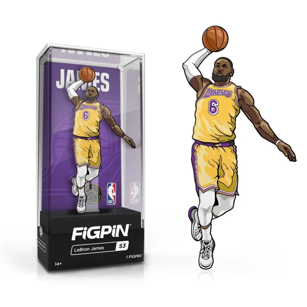 FiGPiN Enamel Pin - NBA - Select Figure(s) - #S3 - LeBron James - Toys & Games