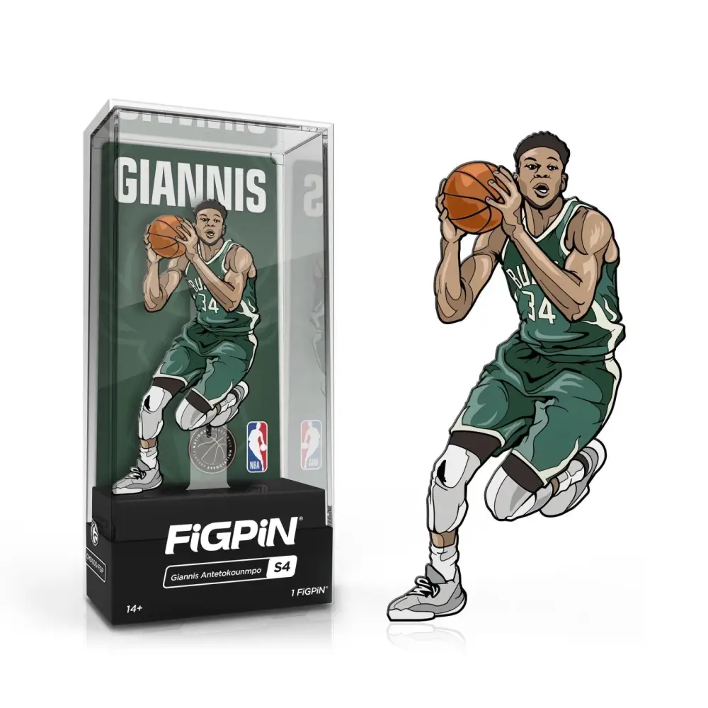 FiGPiN Enamel Pin - NBA - Select Figure(s) - #S4 - Giannis Antetokounmpo - Toys & Games