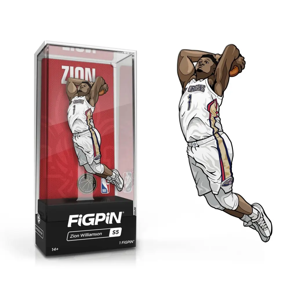 FiGPiN Enamel Pin - NBA - Select Figure(s) - #S5 - Zion Williamson - Toys & Games