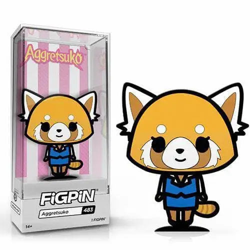FiGPiN Enamel Pin - Sanrio - Select Figure(s) - 483 - Aggretsuko - Brooches & Lapel Pins