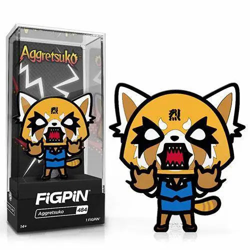 FiGPiN Enamel Pin - Sanrio - Select Figure(s) - #484 - Angry Aggretsuko - Brooches & Lapel Pins