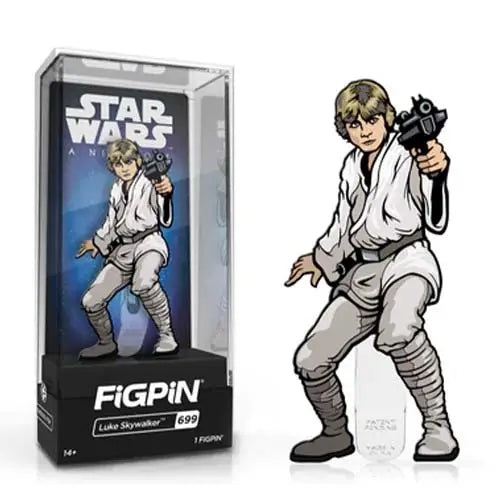 FiGPiN Enamel Pin - Star Wars - A New Hope - Select Figure(s) - 699 - Luke Skywalker - Brooches & Lapel Pins