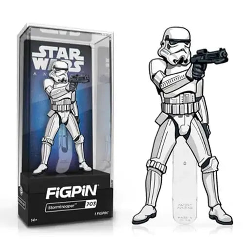 FiGPiN Enamel Pin - Star Wars - A New Hope - Select Figure(s) - #703 - Stormtrooper - Brooches & Lapel Pins