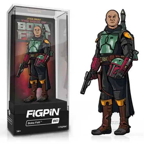 FiGPiN Enamel Pin - Star Wars - The Book of Boba Fett - Select Figure(s) - #861 - Boba Fett - Brooches & Lapel Pins