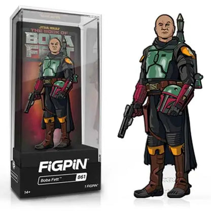 FiGPiN Enamel Pin - Star Wars - The Book of Boba Fett - Select Figure(s) - #861 - Boba Fett - Brooches & Lapel Pins