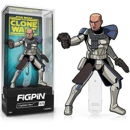 FiGPiN Enamel Pin - Star Wars - The Clone Wars - Select Figure(s) - #573 - Captain Rex - Brooches & Lapel Pins