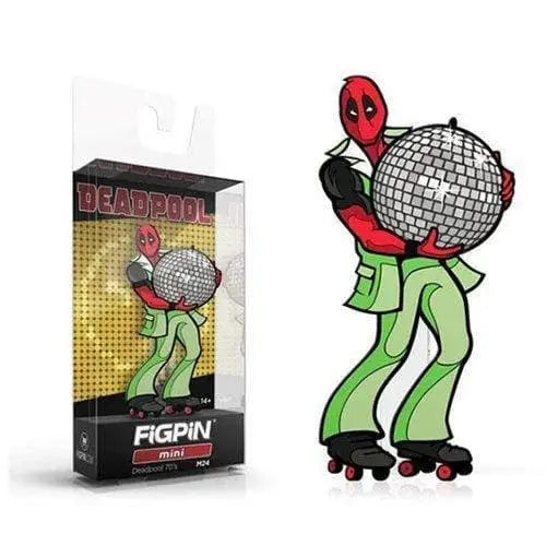 FiGPiN Marvel Deadpool Mini Enamel Pin - Select Figure(s) - #M24 1970s Mini - Toys & Games