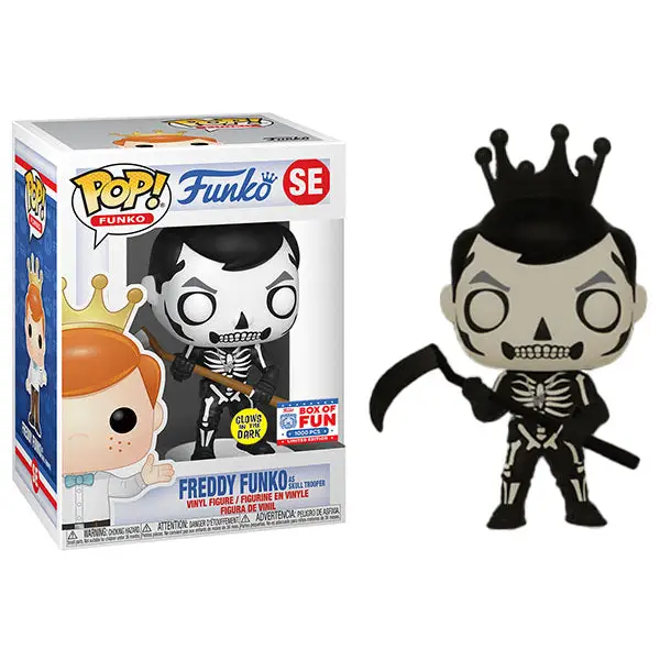 Freddy Funko as Skull Trooper (Glow in the Dark) SE - 2021 Funko Fundays Box of Fun/1000 Made [light damage]