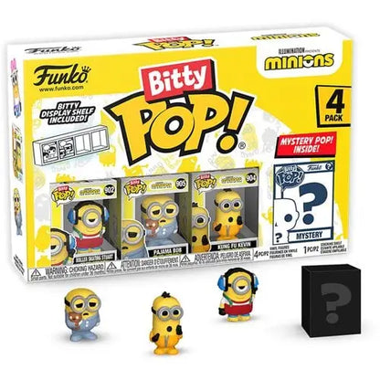 Funko Bitty Pop! Minions Mini-Figure 4-Pack - Select Set(s) - Roller Skating Stuart - Action Figure