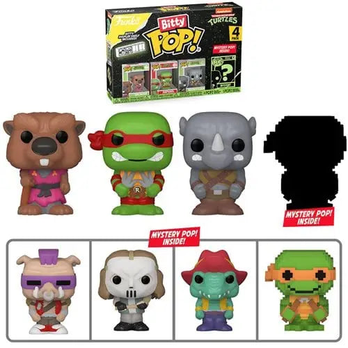 Funko Bitty Pop! Teenage Mutant Ninja Turtles Comics Mini-Figure 4-Pack - Select Set(s) - Splinter - Action Figure