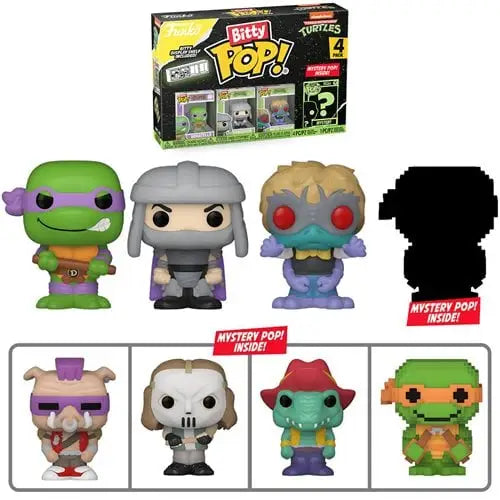 Funko Bitty Pop! Teenage Mutant Ninja Turtles Comics Mini-Figure 4-Pack - Select Set(s) - Donatello - Action Figure