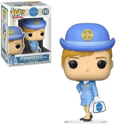 Funko Pop! Ad Icons Vinyl Figures - Select Figure(s) - 142 - Stewardess With White Bag - Action Figure