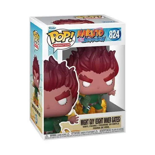 Funko Pop! Animation - Naruto Shippuden Vinyl Figures - Select Figure(s) - Might Guy (Eight Inner Gates) (824) - Action