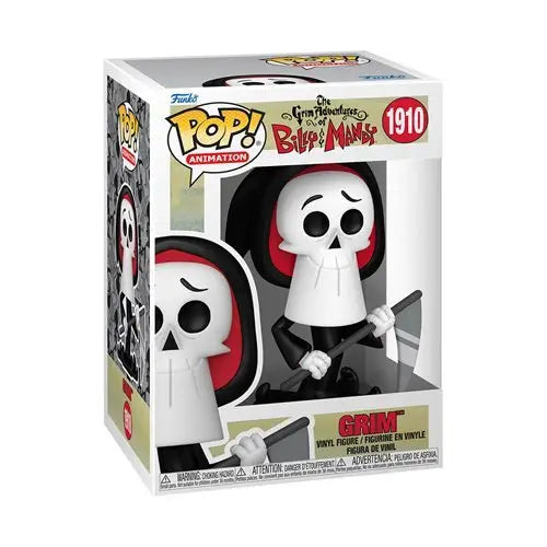 Funko Pop! Animation - The Grim Adventures of Billy & Mandy Vinyl Figure - Select Figure(s) - #1910 Grim - Toys & Games