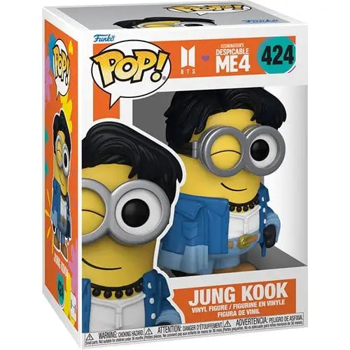Funko Pop! - Despicable Me 4 Minion x BTS Vinyl Figure - Select Figure(s) - #424 Jung Kook - Action Figure