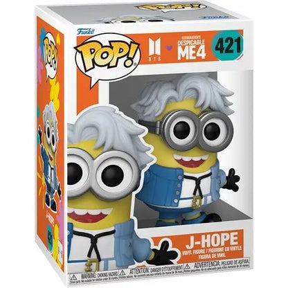 Funko Pop! - Despicable Me 4 Minion x BTS Vinyl Figure - Select Figure(s) - #421 J-Hope - Action Figure