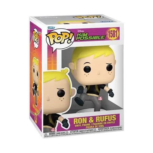 Funko Pop! Disney - Kim Possible Vinyl Figures - Select Figure(s) - #1581 - Ron & Rufus - Action Figure