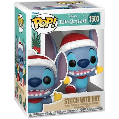 Funko Pop! Disney - Lilo & Stitch Vinyl Figure - Select Figure(s) - #1503 Holiday Stitch with Hat - Toys & Games