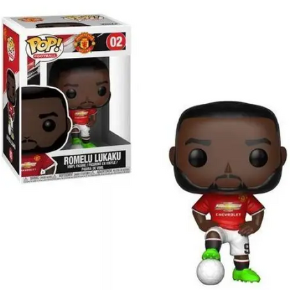 Funko Pop! Football Vinyl Figures - Select Figure(s) - 02 - Manchester United - Romelu Lukaku - Toys & Games