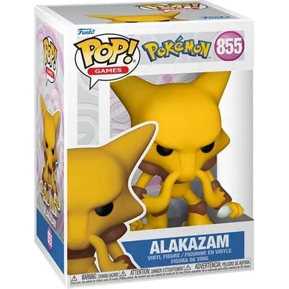 Funko Pop! Games - Pokemon - Select Figure(s) - #855 Alakazam - Action Figure