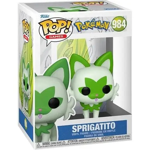 Funko Pop! Games - Pokemon - Select Figure(s) - #984 Sprigatito - Action Figure