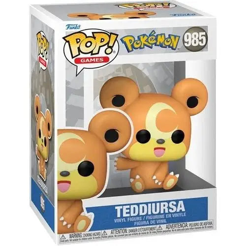 Funko Pop! Games - Pokemon - Select Figure(s) - #985 Teddiursa - Action Figure