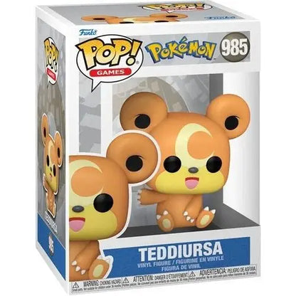 Funko Pop! Games - Pokemon - Select Figure(s) - #985 Teddiursa - Action Figure
