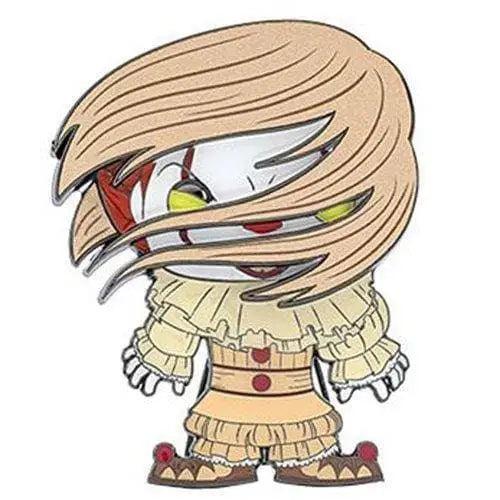 Funko Pop!- Horror Large Enamel Pin - Select Figure(s) - 05 Pennywise with Wig(Chase) - Brooches & Lapel Pins