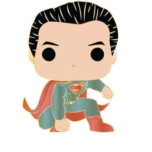 Funko Pop!- Justice League Large Enamel Pin - Select Figure(s) - 06 Superman - Brooches & Lapel Pins