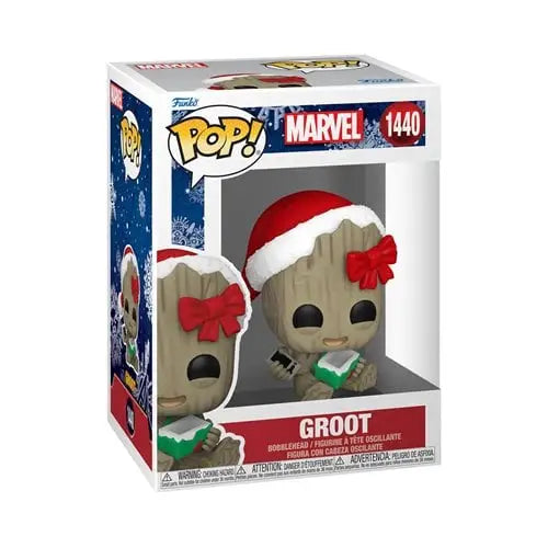 Funko Pop! Marvel Holiday Vinyl Figures - Select Figure(s) - 1440 - Groot - Action Figure